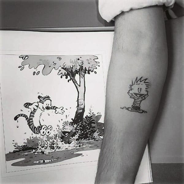 70 Calvin And Hobbes Tattoo Designs For Men  Comic Ideas