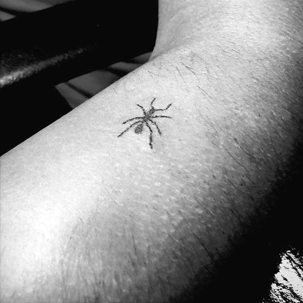 Tiny Simple Arm Guys Ant Tattoos
