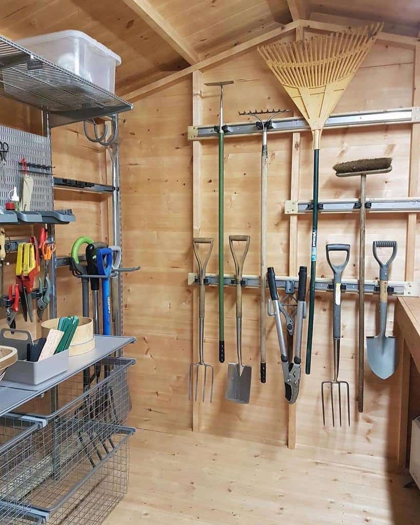The Top 50 Shed Storage Ideas, Garden Shed Shelving