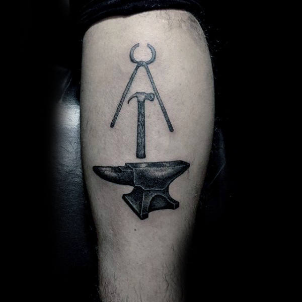 50 Hammer Tattoo Designs For Men - Manly Tool Ink Ideas