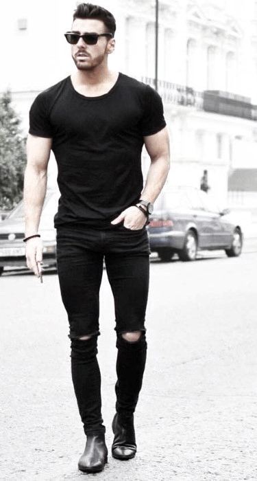 40 All Black Outfits For Men - Bold 