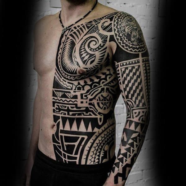 Tribal tattoos sleeve for black men｜TikTok Search