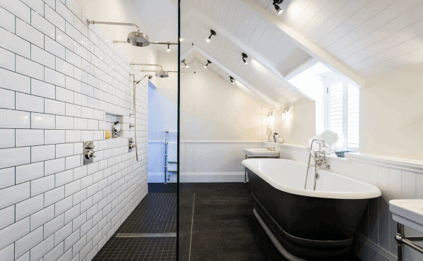 Traditional Bathroom Designs Shower Lighting