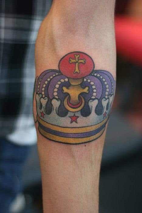 Traditional Crown Guys Tattoo Ideas