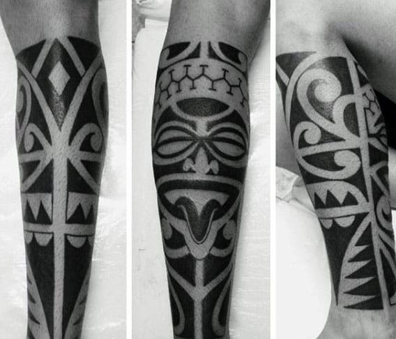 Traditional Hawaiian Male Tattoo Designs On Legs