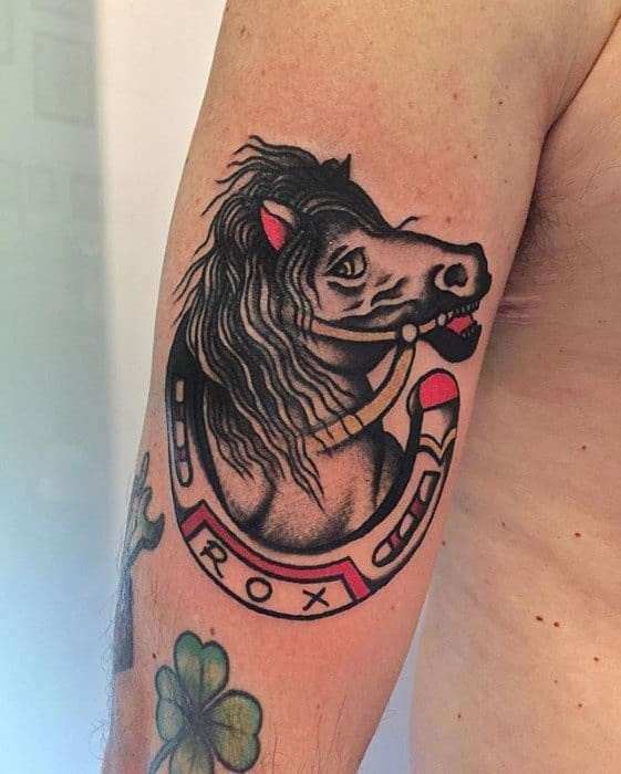 Traditional Horse Mens Tattoo Ideas