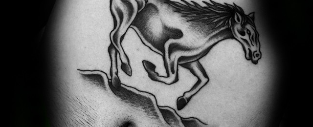 40 Traditional Horse Tattoo Designs For Men - Retro Ink Ideas