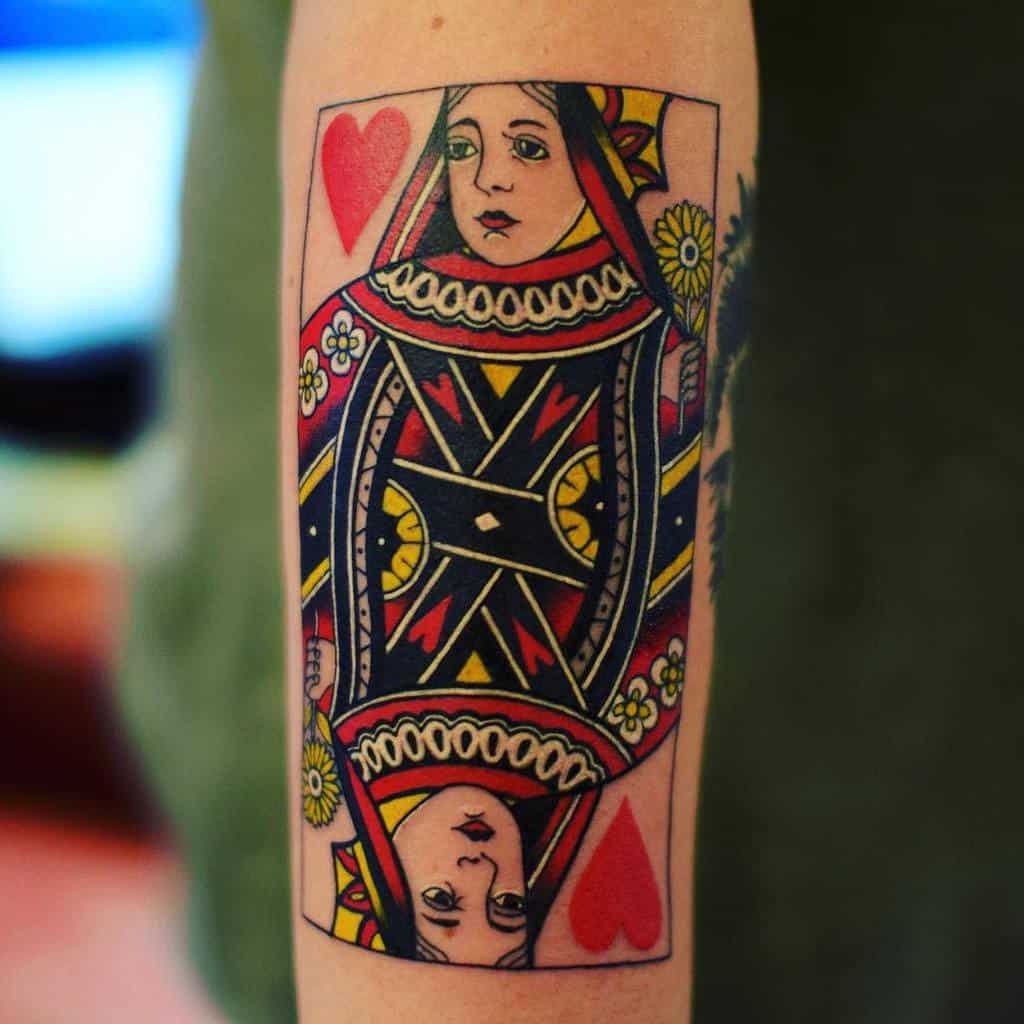 Queen of Hearts Tattoo Meaning  Facts and photos for tattoovaluenet   YouTube