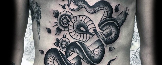 70 Traditional Snake Tattoo Designs For Men – Slick Ink Ideas