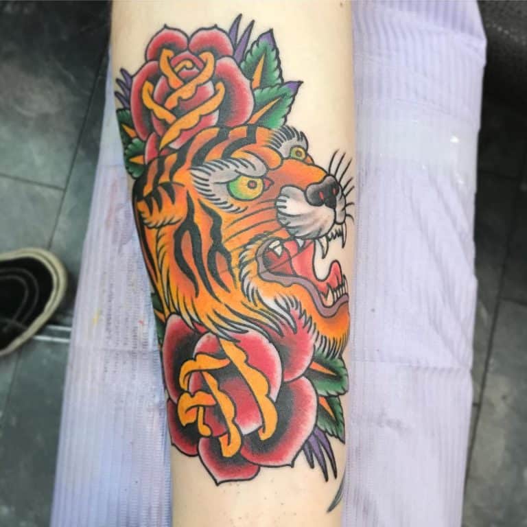 Top 61 Best Tiger Rose Tattoo Ideas 2021 Inspiration Guide 0533