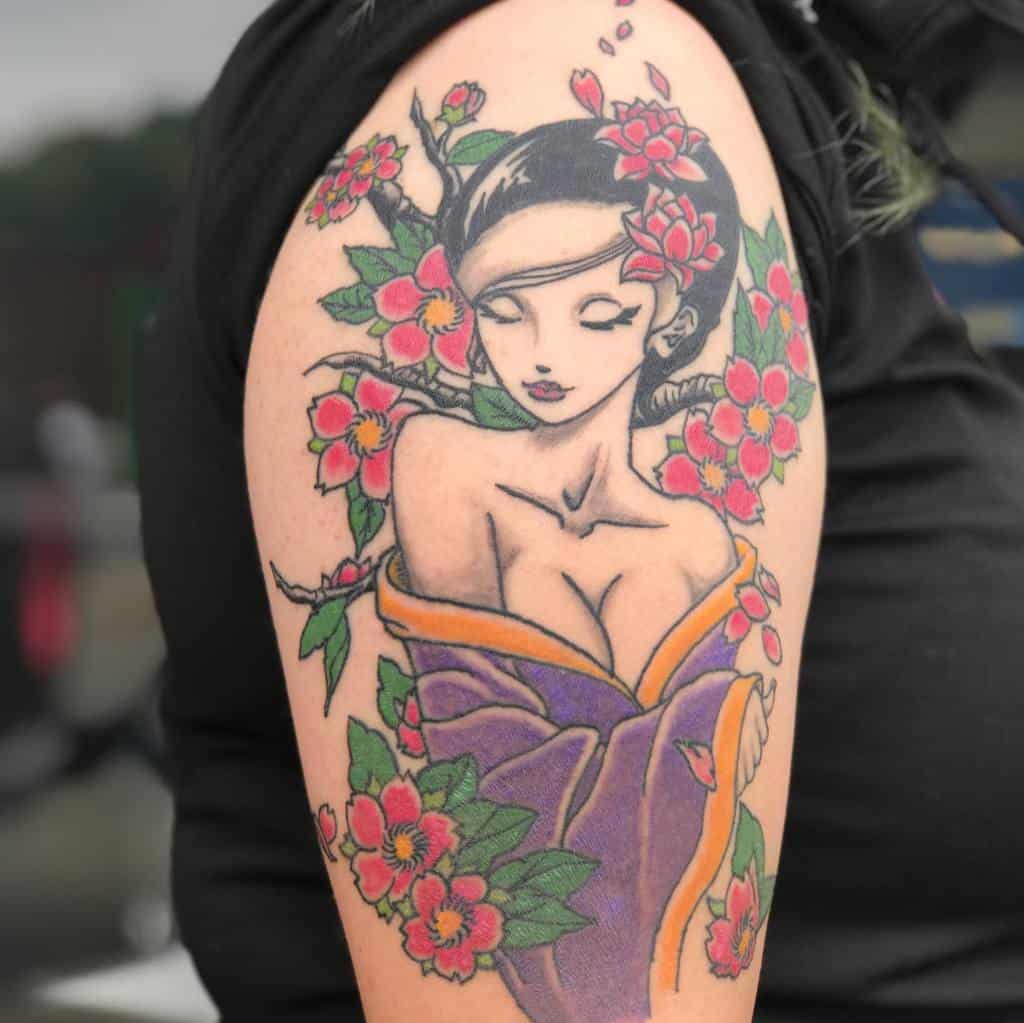 traditional upper arm tattoos for women creightonhill