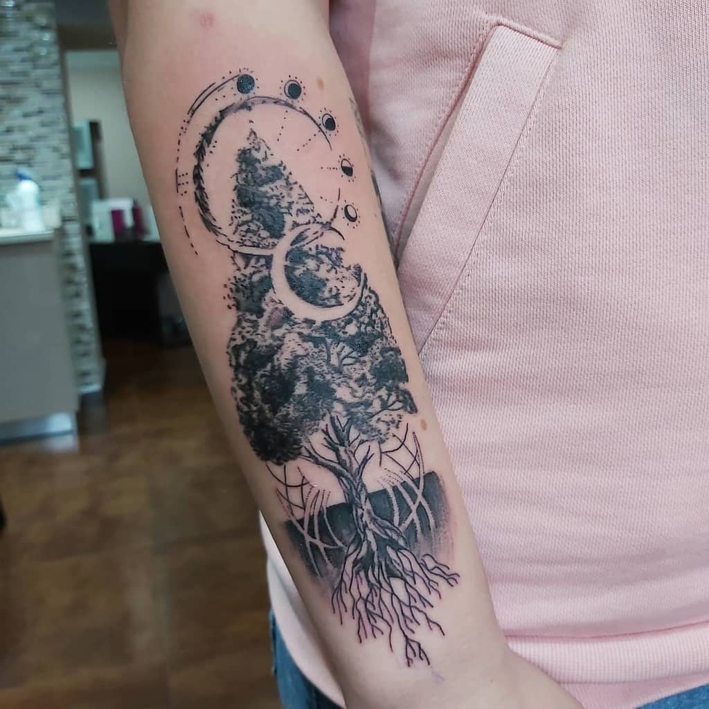 Tree As Above So Below Tattoos Crim.ink Tattoo