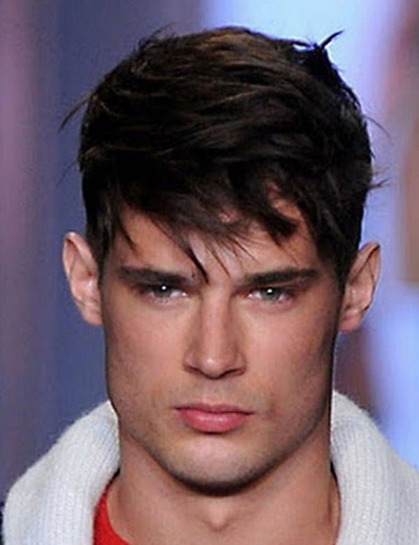 Fashion Men Brown Mixed Short Wig Synthetic Hair Fluffy Partial Long Bangs  Wig | eBay