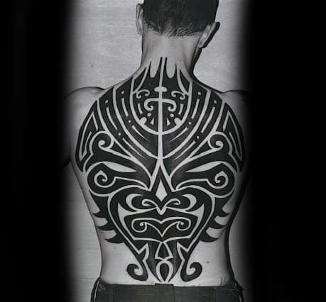 60 Tribal Back Tattoos For Men - Bold Masculine Designs