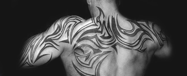 60 Tribal Back Tattoos For Men - Bold Masculine Designs