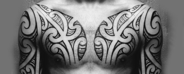 50 Tribal Chest Tattoos For Men – Masculine Design Ideas
