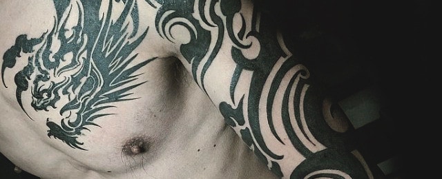 60 Tribal Dragon Tattoo Designs For Men – Ancient Mythological Ideas