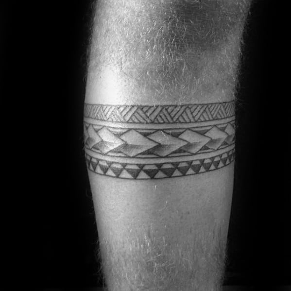 Tribal Male Leg Band Tattoo Ideas
