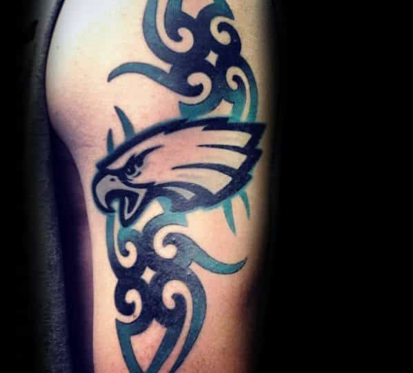 Tribal Philiadephia Eagles Guys Arm Tattoos