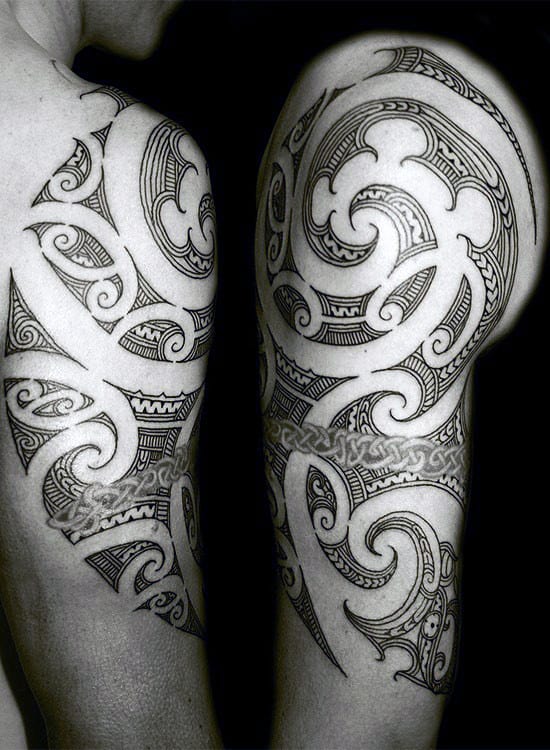 Tribal Shoulder Tattoos For Men