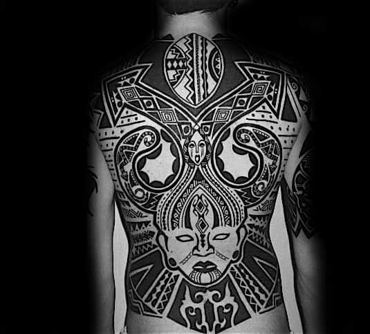 Tribal Tattoo Designs For Men On Back