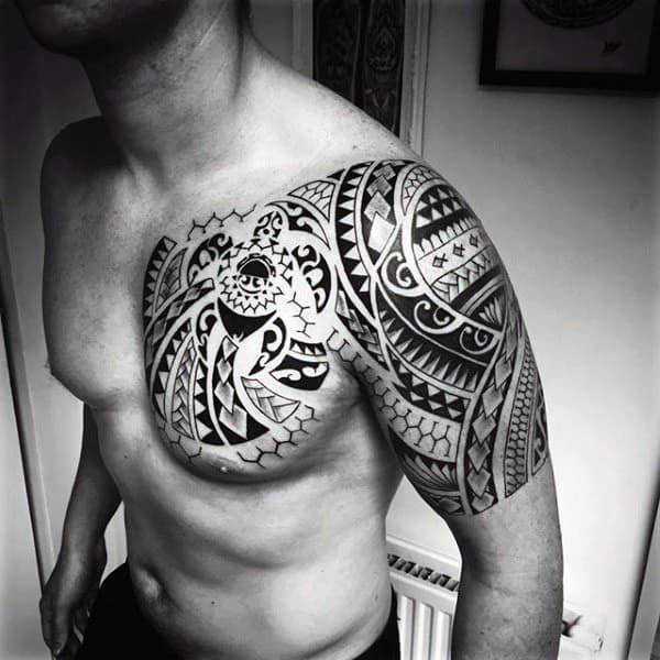 Tribal Tattoo Guys For Chest