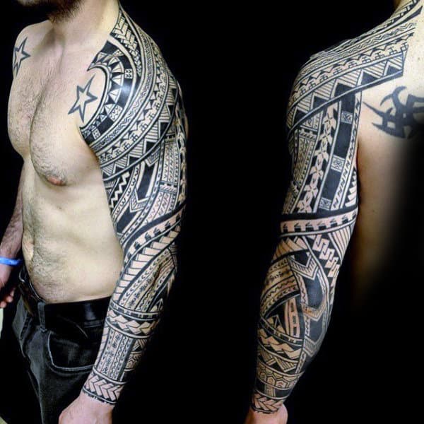 Tribal Tattoo Guys Sleeve Designs