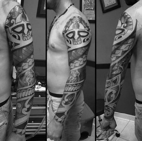 Tribal Tattoos Male Designs Sleeve