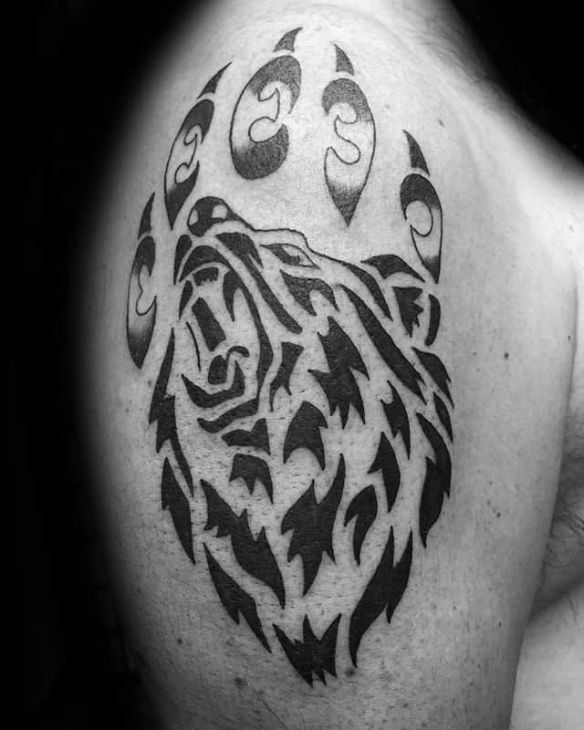 2. Arm Bear Claw Tattoos.