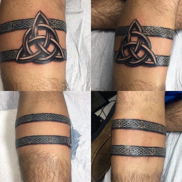 Trinity Celtic Knot Mens Armband Tattoos