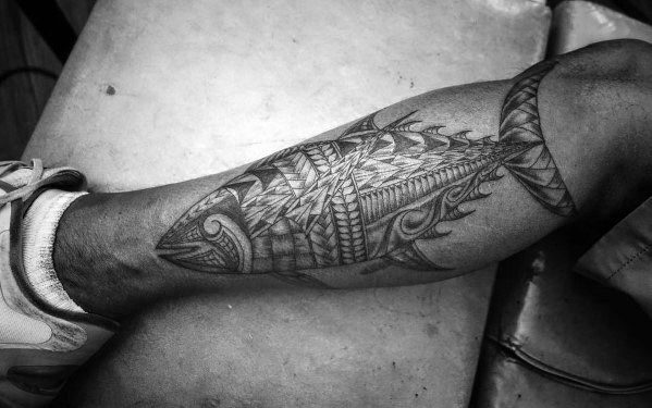 Tuna Tattoo Design Ideas For Men