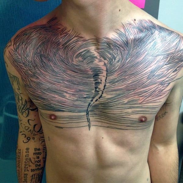 40 Tornado Tattoo Designs For Men - Cool Cyclone Ink Ideas