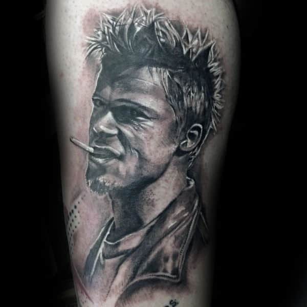 Tyler Durden Tattoo Fight Club Mens Upper Arm Ink Ideas