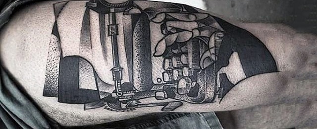 50 Typewriter Tattoo Designs For Men – Retro Ink Ideas