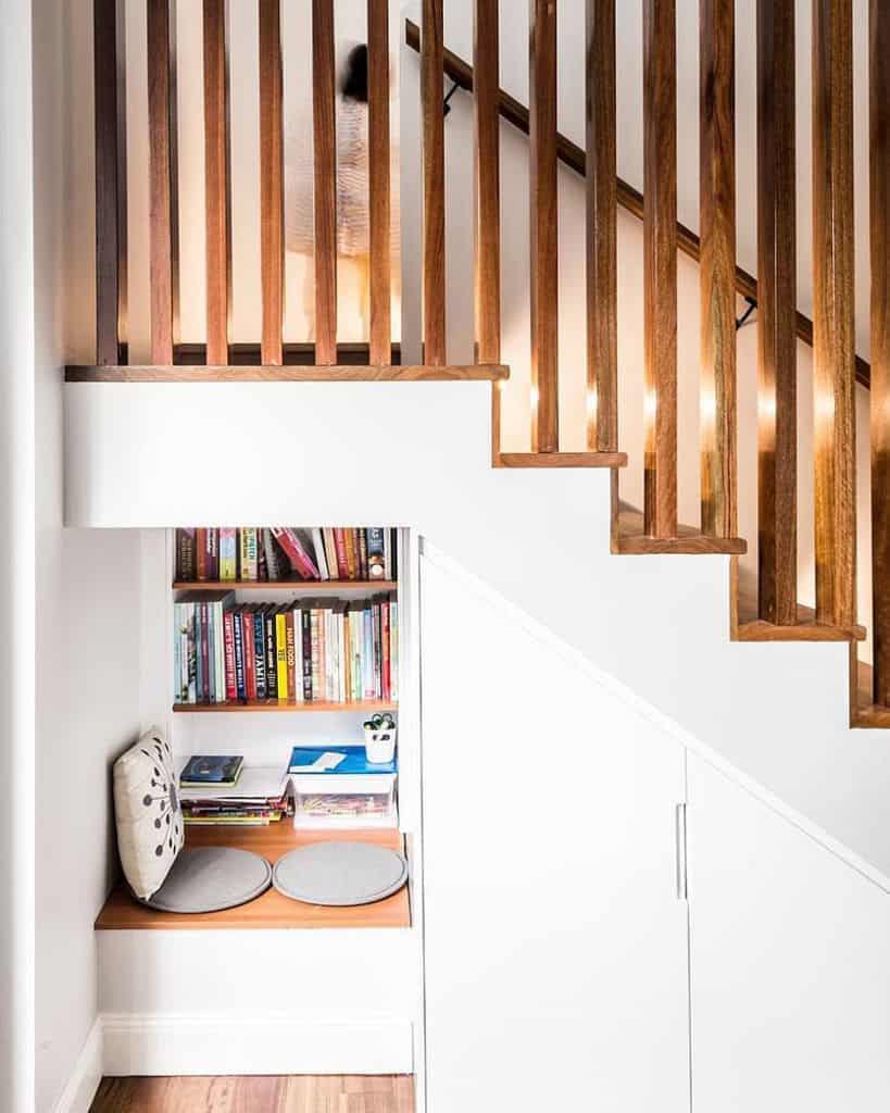 under the stairs reading nook 