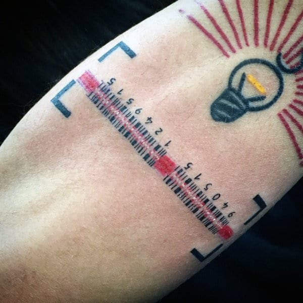 Unique Barcode Arm Tattoos For Guys