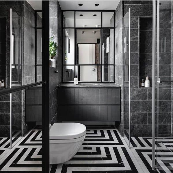 monochrome decorative tiles 