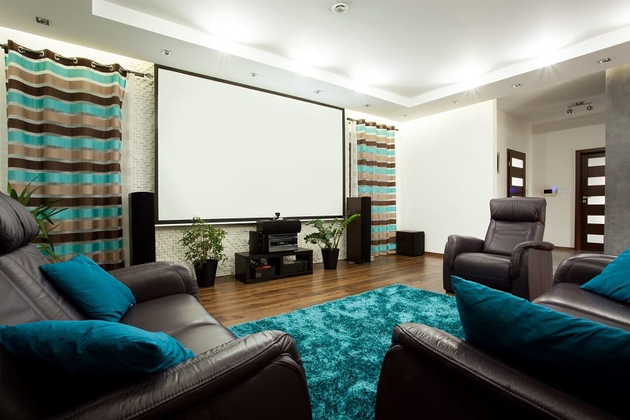 Unique Black Home Theater Seating