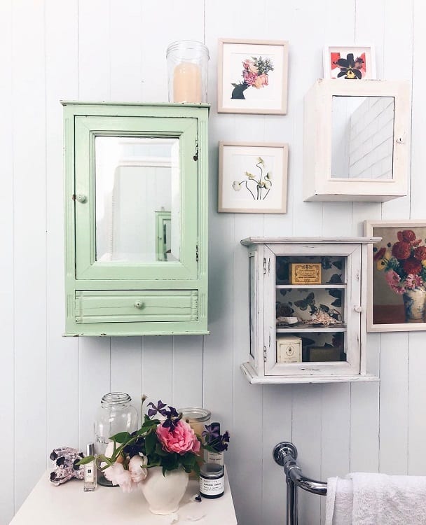 Unique Cabinets Shabby Chic Farmhouse Bathroom Jessicawil1s