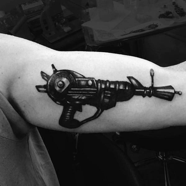 Unique Call Of Duty Ray Gun Tattoos For Men