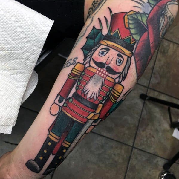 Unique Christmas Tattoos For Men Nutcracker