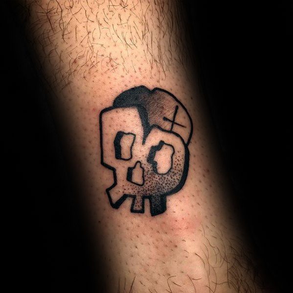 Unique Coolest Skull Mens Small Arm Tattoo Ideas
