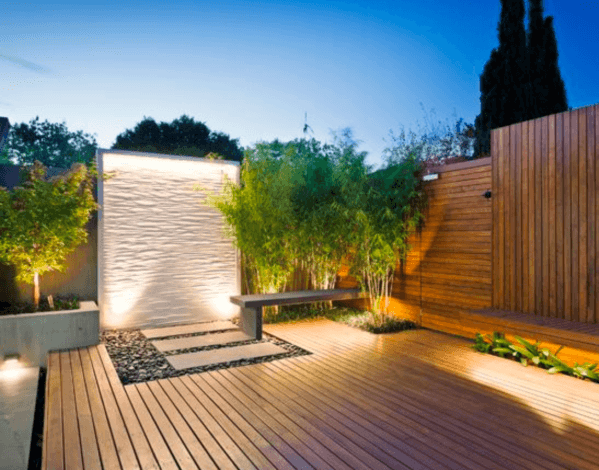 enclosed privacy wood deck gate