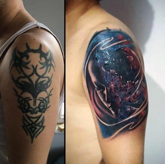 Unique Guys Arm Tattoo Cover Up Ideas