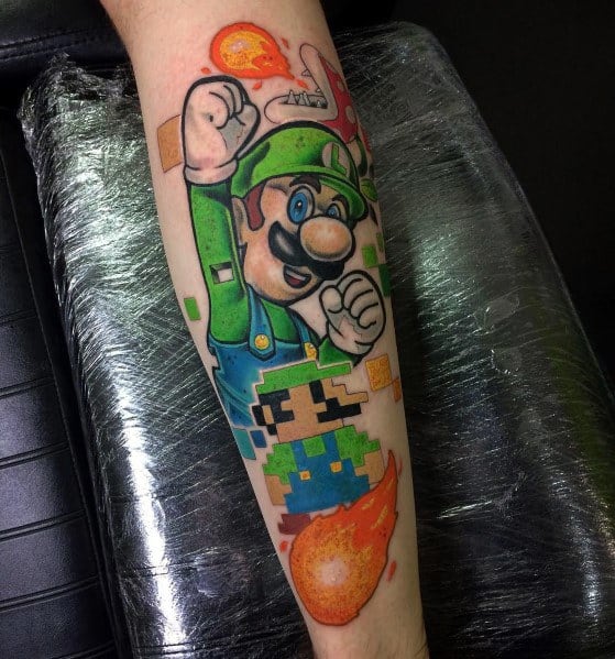 Unique Luigi Tattoos For Men