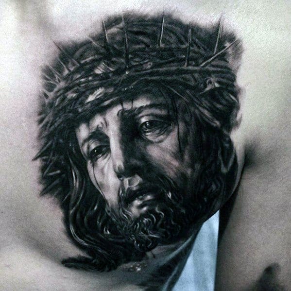 50 3D Jesus Tattoo Designs for Men