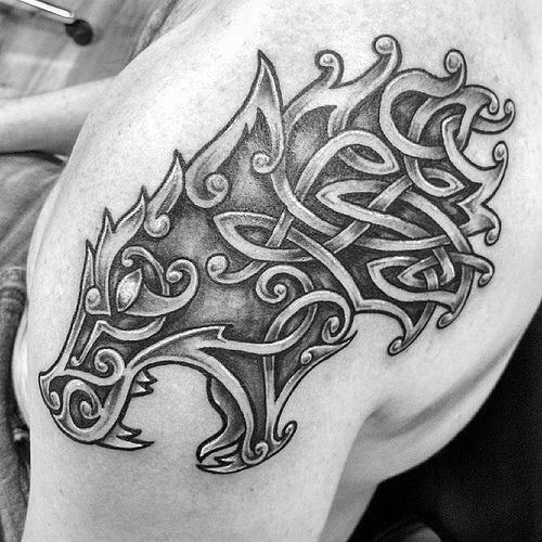 unique-mens-celtic-wolf-tattoos