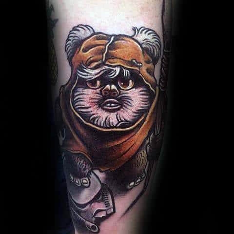 60 Ewok Tattoos For Men - Star Wars Ink Ideas