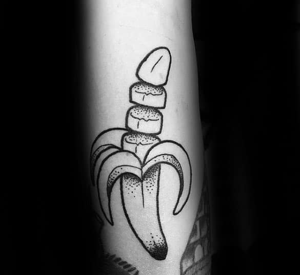 practice on a banana! | Stick poke tattoo, Stick n poke tattoo, Poke tattoo