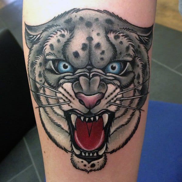 Unique Mens Snow Leopard Tattoos